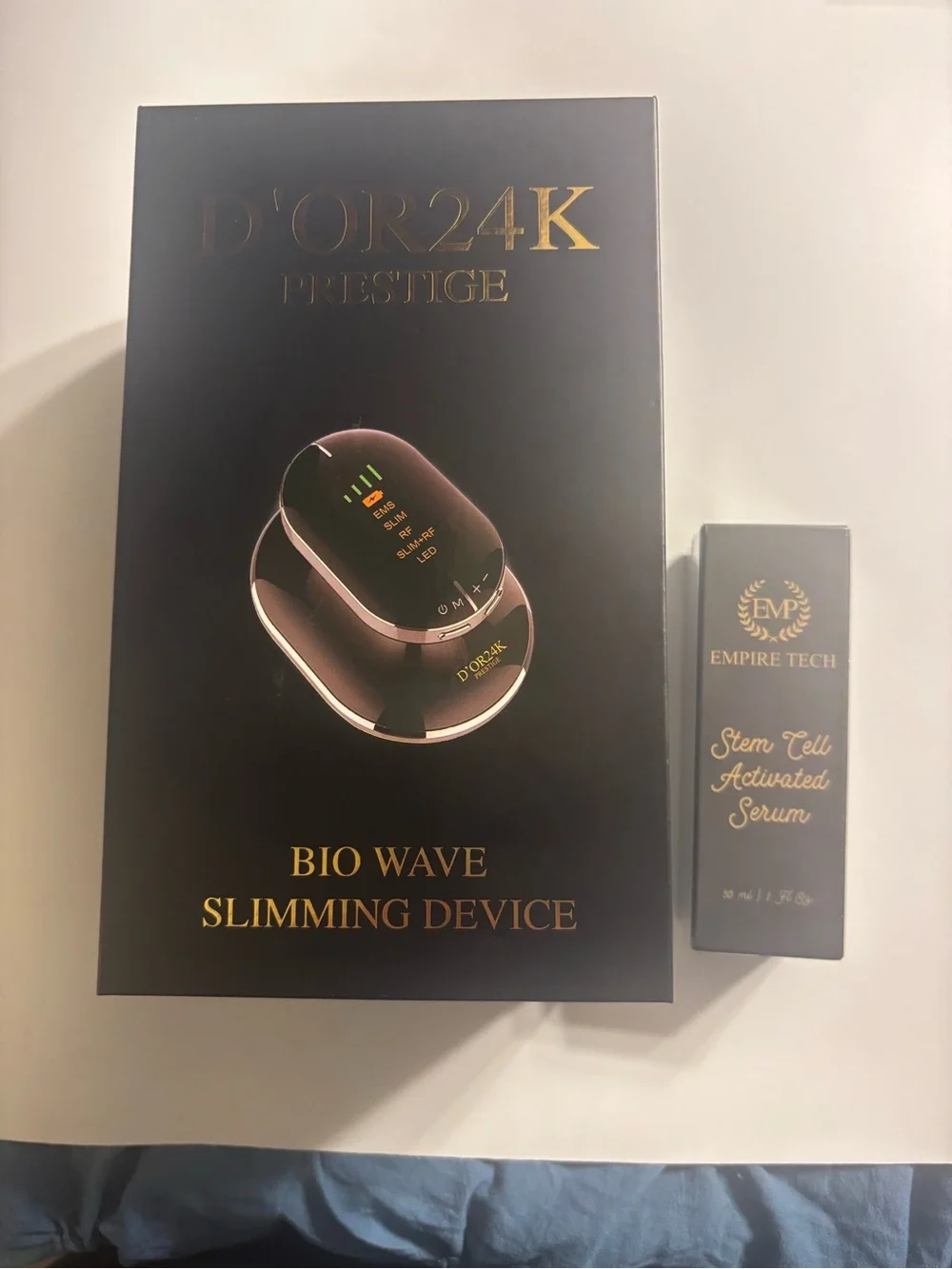 D'OR24K Prestige Bio Wave Slimming Device - Black & Gold